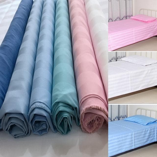 Polyester Cotton Home Textile Satin Stripe Fabric